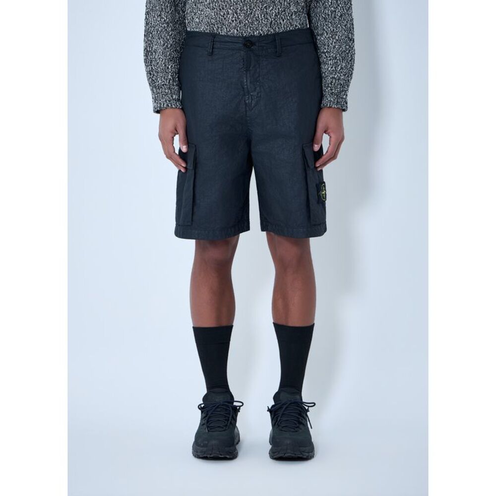 Stone Island Men Logo Patch Shorts